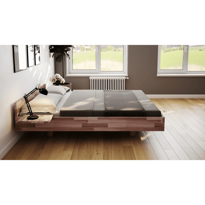 Schwebebett-Doppelbett Buche-Holz